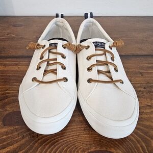 Sperry Women's White Canvas Sneakers